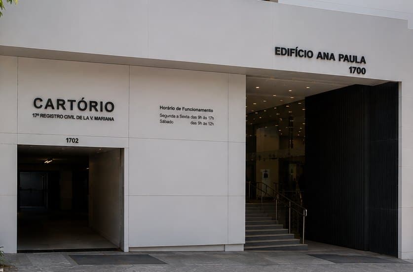 Entrada do Edifício Ana Paula, na Av. Brigadeiro Luís Antônio, 1700, onde fica a Sabelli Capital